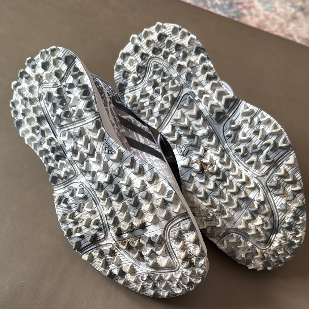 Adidas White and Gray Golf shoes with Breathable Mesh - Picture 5 of 5